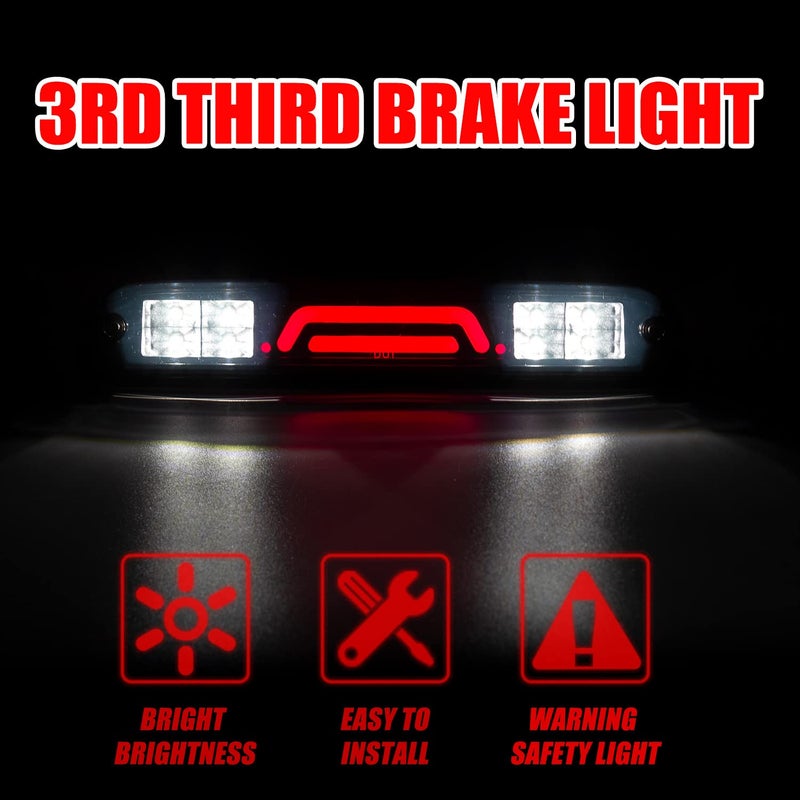 RANSOTO 3rd Third Brake Light Compatible with 1999-2016 Ford F250 F350 F450 F550 Super Duty Ranger, Mazda B-Series Cargo LED Bar High Mount Stop Lamp Replaces YC3Z13A613BA - Image 4